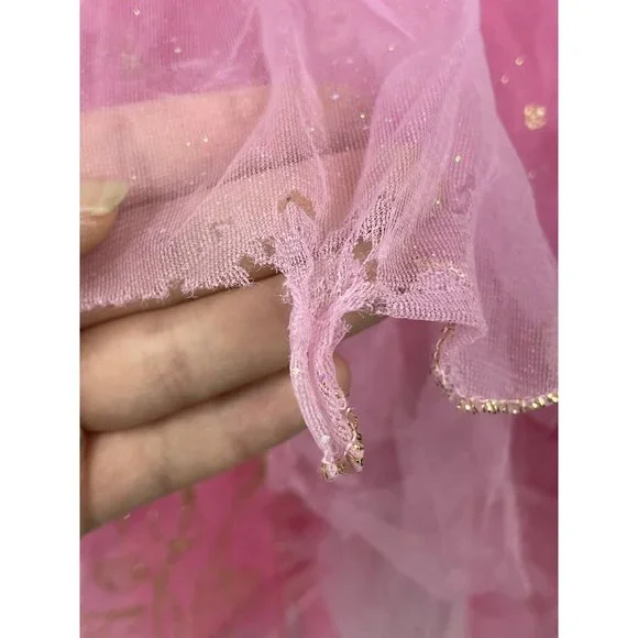Disney Store PRINCESS Aurora Costume Dress Sleeping Beauty Pink Gold7/8 7 8